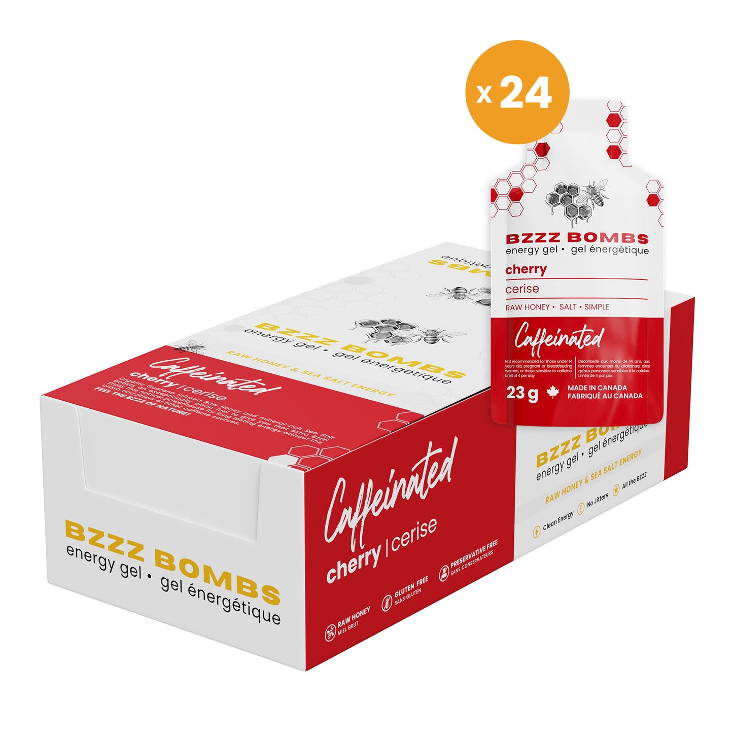 Cherry BZZZ Bombs (caffeinated)